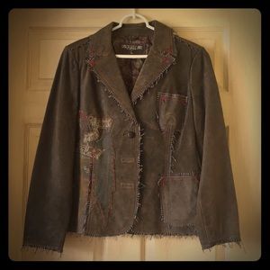 Western Leather Blazer